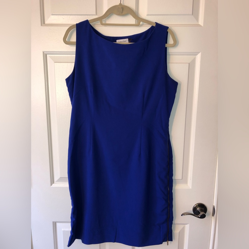 Calvin Klein women’s business gold zipper dress 14